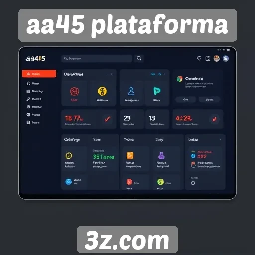 Interface do site aa45 é amigável e intuitiva